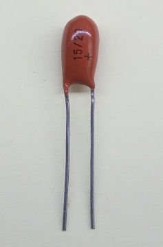 15uF, 20V, tantál kondenzátor