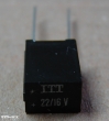 22uF, 16V, tantál kondenzátor