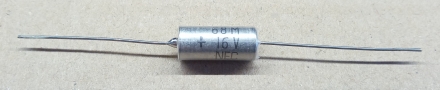 68uF, 16V, tantál kondenzátor