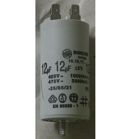 12uF, indító kondenzátor