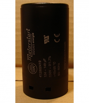 136uF (124-149uF), indító kondenzátor