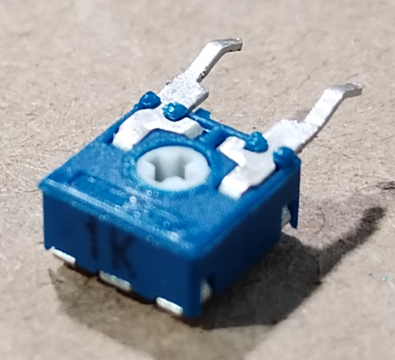 1k, trimmer potméter