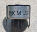 10k, trimmer potméter