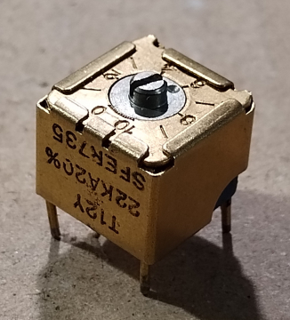 22k, trimmer potméter