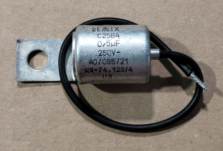 0,5uF, zavarszűrő