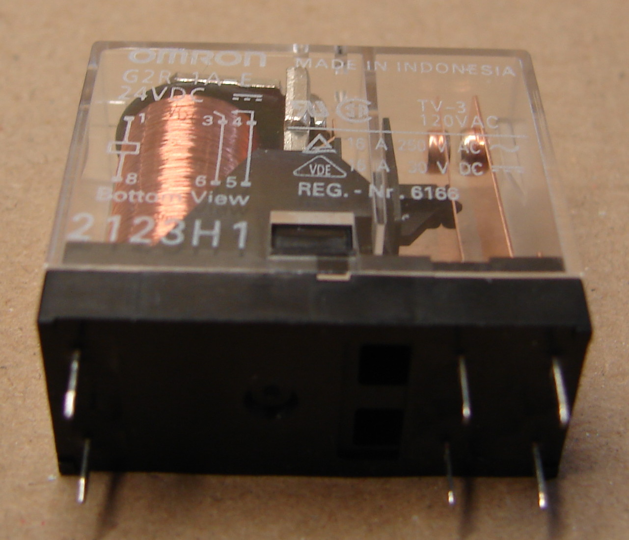 Relej G6B 1114P US 24 1 X ON, SPST NO, 5A, 24V, 2880Om, Omron