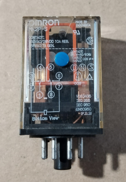 MK2P-S relé, 24V, 2x10A