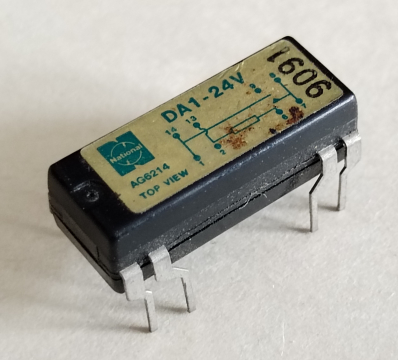 DA1-24V, reed relé, 24V, 1A