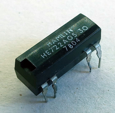 HE722A05-30, reed relé, 5V, 2x1,2A