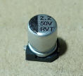 2,2uF, 50V, smd elektrolit kondenzátor