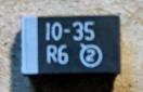 10uF, 35V D, smd tantál kondenzátor