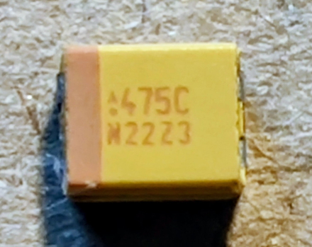 4,7uF, 16V, B, smd tantál kondenzátor