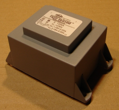 20VA, 2x18V, transzformátor