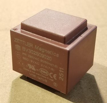 2VA, 1x9V, transzformátor