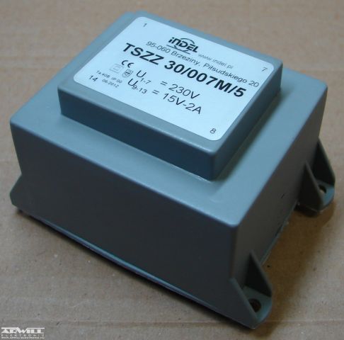 30VA, 1x15V, transzformátor