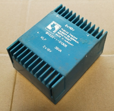 35VA, 2x18V, transzformátor