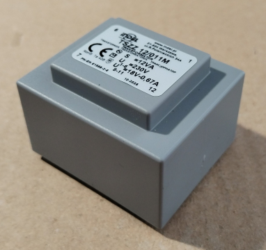 12VA, 1x18V, transzformátor