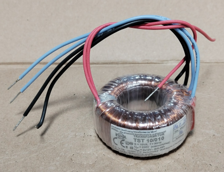 10VA, 2x12V, transzformátor