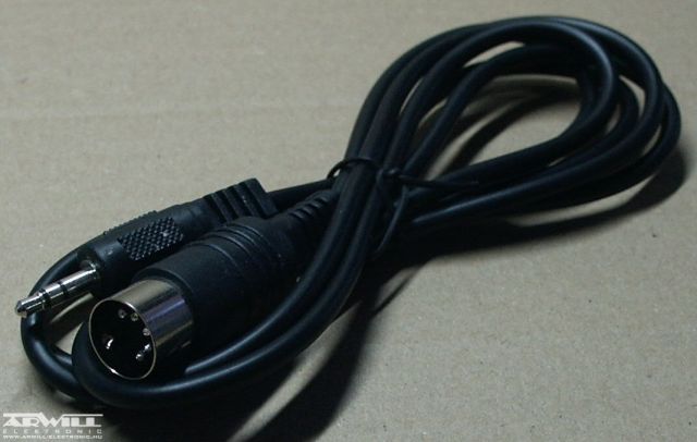3,5 jack - 5 pólusú DIN kábel, 1,2m