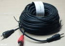 3,5 jack - 2 RCA kábel, 1,5m-2m