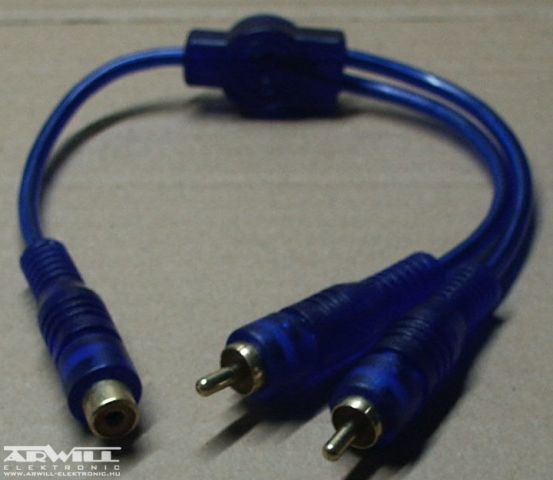 RCA elosztó kábel, 0,3m