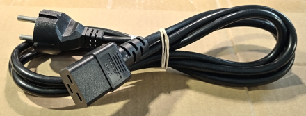 Hálózati kábel, C19, 2m