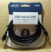 USB A/USB B micro kábel, 3m