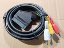 Scart - 3 RCA kábel, 1,5m