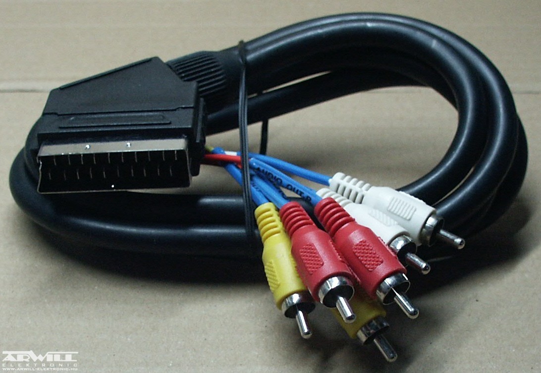 Разъем scart rca