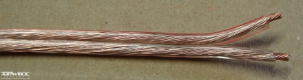 Hangszóró vezeték, RÉZ, 2x1,0