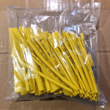 Zsugorcső készlet, sárga